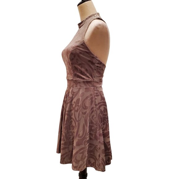 CITY STUDIO SZ 1 Juniors Sparkle Damask Sleeveless Cocktail Core Social Dress - Picture 4 of 9